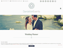 Tablet Screenshot of dandelion-events.com